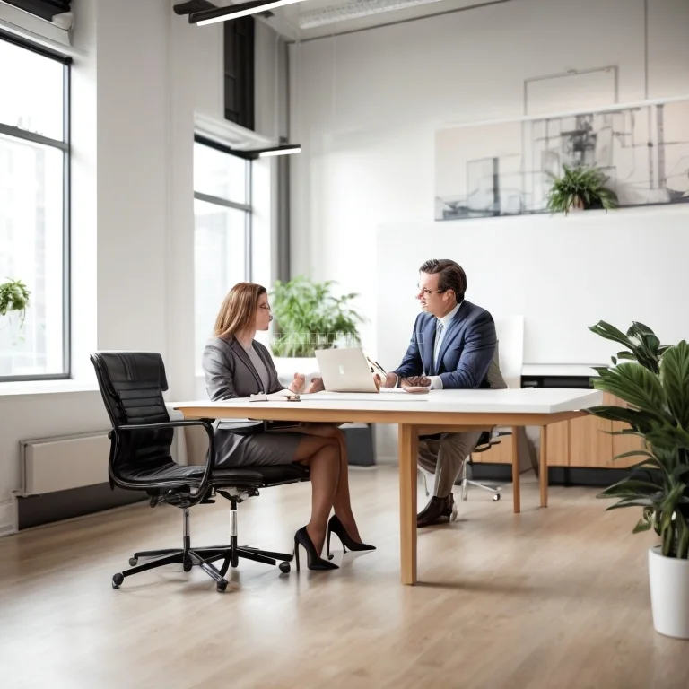 経営者とコーチの対話風景