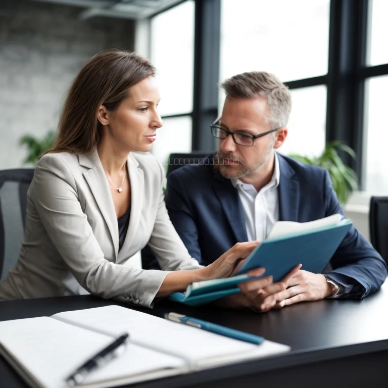 アクションプラン作成中の経営者